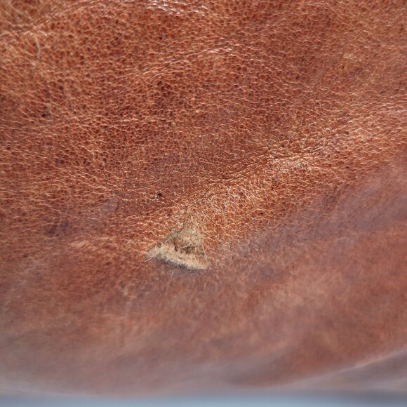 VTG Fossil Women's Brown Leather Floral Embossed Shoulder Bag - Picture 6 of 12